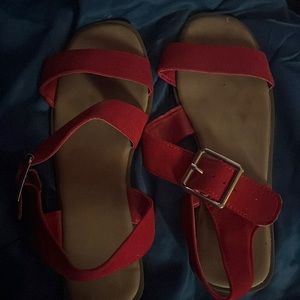 Red Sandals only worn once